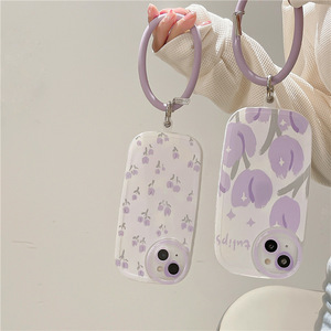 Custodia per telefono con anello a tulipano viola Street Fashion per <span class=keywords><strong>iphone</strong></span> X XS XR 11 <span class=keywords><strong>12</strong></span> 13 Pro Max custodie per telefono per ragazze - Product Image 6