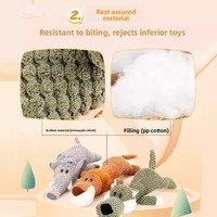 Jouet sonore en peluche résistant aux morsures pour chiens – Soulagement de l'ennui et création de sons pour grandes races