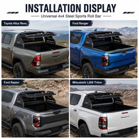Arceau de sécurité sport universel en acier 4x4 pour Toyota Hilux Revo Ford Ranger Raptor Mitsubishi L200 Triton