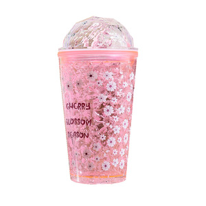 Zhen Ai Summer Fruit Ice Cup Double Layer Cooling Plastic Cup Reusable Portable Student Gift Party Drinkware - Product Image 5