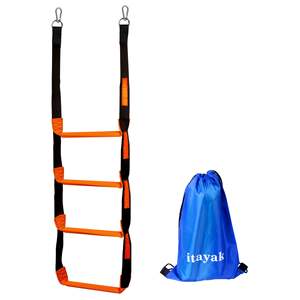 Tissu en polyester d'échelle de corde de bateau pliant portable avec boucle en métal pour kayaks <span class=keywords><strong>jet</strong></span> skis canoës Yachts de sport - Product Image 5