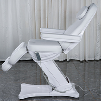 Salon de beauté blanc Chaise d'examen de beauté électrique Spa Beauté Lit de cils du visage Traitement Table de massage