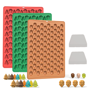 Moules en silicone antiadhésifs sans BPA de qualité alimentaire pour <span class=keywords><strong>mini</strong></span>-gummies en forme de dinde, compatibles lave-vaisselle et four, design mignon pour bonbons et chocolats - Product Image 2