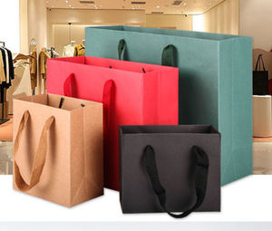 Sac fourre-tout en carton kraft durable personnalisé Xinrunjin avec fermeture magnétique et ruban pour l'emballage promotionnel de vêtements - Product Image 3