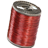 Fil plat en aluminium émaillé AWG 6-28 fils électriques de fil d'aimant de revêtement isolé IEC-60317 certification d'OIN 9001