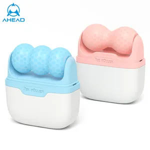 Rolo de derma gelo congelar fornecedor direto novo produto ideias de cuidados pessoal de silicone massagem facial rosa de plástico s30