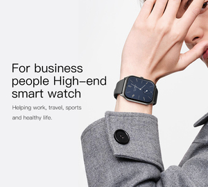 Montre connectée rectangulaire ZL77J, écran tactile TFT complet, connectivité téléphonique BT, moniteur <span class=keywords><strong>de</strong></span> sommeil, boussole, fonctions <span class=keywords><strong>calendrier</strong></span>, ultra-fine - Product Image 3