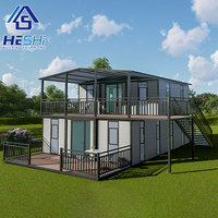 Maison préfabriquée en conteneur extensible de 20 pieds 40 pieds bon marché, deux chambres à coucher, expédition, maison mobile préfabriquée, maison préfabriquée préfabriquée