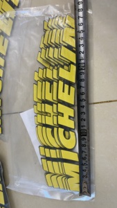 Pegatinas 3D Estéreo de PVC para Llantas de Coche y Moto, Letras Personalizadas, Adhesivos Geniales para Modificación - Product Image 5