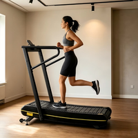 Caminadora Mecánica Manual Plegable para Uso Doméstico, Construcción de Acero, Peso Máximo del Usuario 180 kg