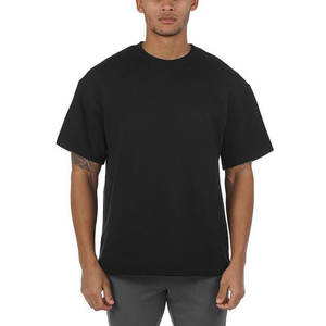 Camiseta Lisa de Algodón de Lujo al por Mayor, Camiseta Corta Unisex de Alta Calidad, Camisetas Oversize para Hombre de Gran Gramaje - Product Image 3