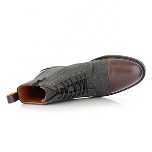 Sepatu Boots Pria Model Cowboy Biker Chelsea Western dengan Detail Splicing dan Tali Harness - Product Image 2