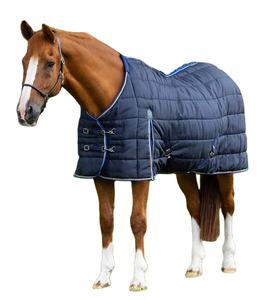 Tapis d'écurie pour chevaux pour l'hiver avec rembourrage en coton et doublure polaire en tissu à carreaux pour chevaux - Product Image 1