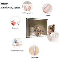 Bluetooth Intelligenter Spiegel mit Android-System, beschlagfrei, wasserdicht, Smart Magic Spiegel TV mit LED-Beleuchtung für das Badezimmer