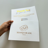 Impresión de Tarjetas de Presentación y Tarjetas de Agradecimiento en Papel de Arte de Alta Calidad Personalizadas con Dorado Metálico y Laminación de Película