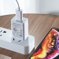 Cargador de Pared USB Shenzhen Lvxiangyuan 5V1A 5W, Adaptador de Corriente para Máquina de Control de Asistencia LX050100 UL 62368 FCC DOE Nivel VI, Enchufe Estadounidense