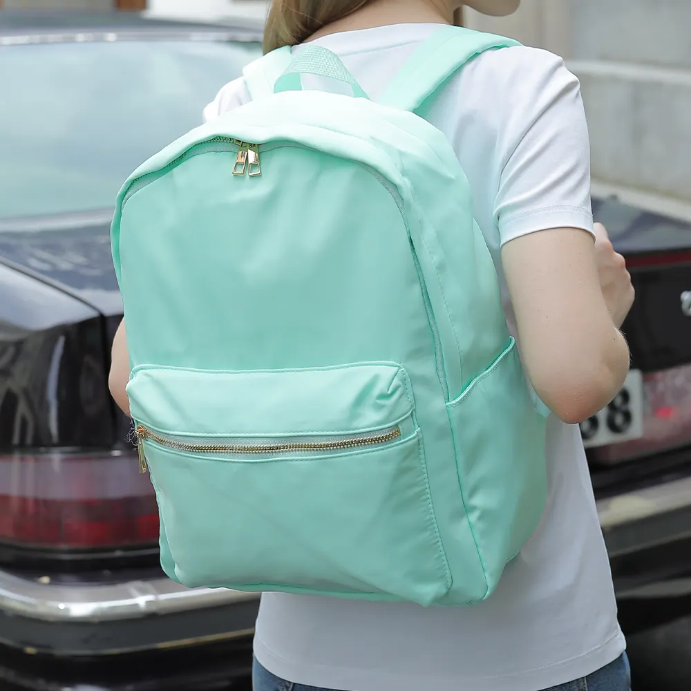 Mochila universitaria personalizada Mochila escolar Mochila de nailon Weekender para adolescentes más jóvenes