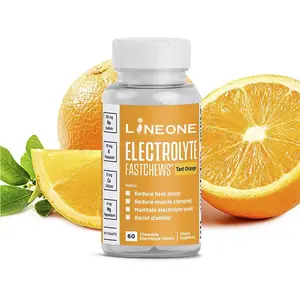 SaltStick FastChews Electrolytes 60 Chewable Electrolyte Tablets Orange Flavor Salt Tablets for Running Fast Hydration Leg Cram