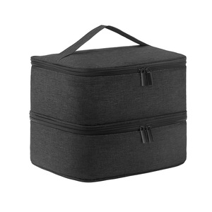 Élégant sac de rangement pour dame de haute qualité et durable grande capacité Portable cosmétique fermeture à glissière sac de rangement de maquillage réutilisable - Product Image 5