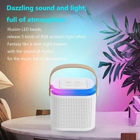 Altavoz Portátil Inalámbrico Bluetooth Y1 de Alta Potencia para Karaoke, Resistente al Agua, con Sonido Envolvente Estéreo, Luces RGB y 2 Micrófonos