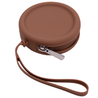 Dompet koin silikon Mini portabel penutup ritsleting kantong kanvas lucu untuk tas Headphone dompet siswa penyimpanan produk lintas batas