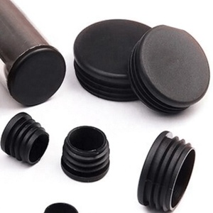 Tubo de acero redondo de 10mm, 12mm, 15mm, 19mm, <span class=keywords><strong>20mm</strong></span>, 22mm, 25mm, 30mm, 32mm, 35mm, 38mm, 42mm, tapón de extremo de plástico para poste de valla de pierna de silla - Product Image 1