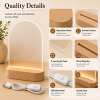 Base de lampe en bois acrylique 3D avec lumière intelligente LED pour la maison enfants fêtes d'anniversaire décor de la Saint-Valentin chambre table de chevet