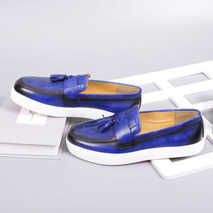 Zapatos informales de negocios de estilo coreano a la moda para <span class=keywords><strong>hombre</strong></span>, salida de fábrica, nuevo diseño grueso de cuero de vaca sin cordones transfronterizo para otoño - Product Image 2