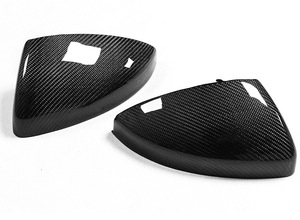 สำหรับการจัดหาสินค้าข้ามพรมแดนโดยเฉพาะ ฝาครอบกระจกมองหลัง/ฝาครอบกล้องมองหลังแบบคาร์บอนไฟเบอร์สีดำใหม่ - Product Image 3