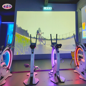 Attraction cycliste dynamique multijoueur, course de vélos AR, projection interactive pour centres familiaux ZS-IP021022 Dynamique multijoueur - Product Image 6