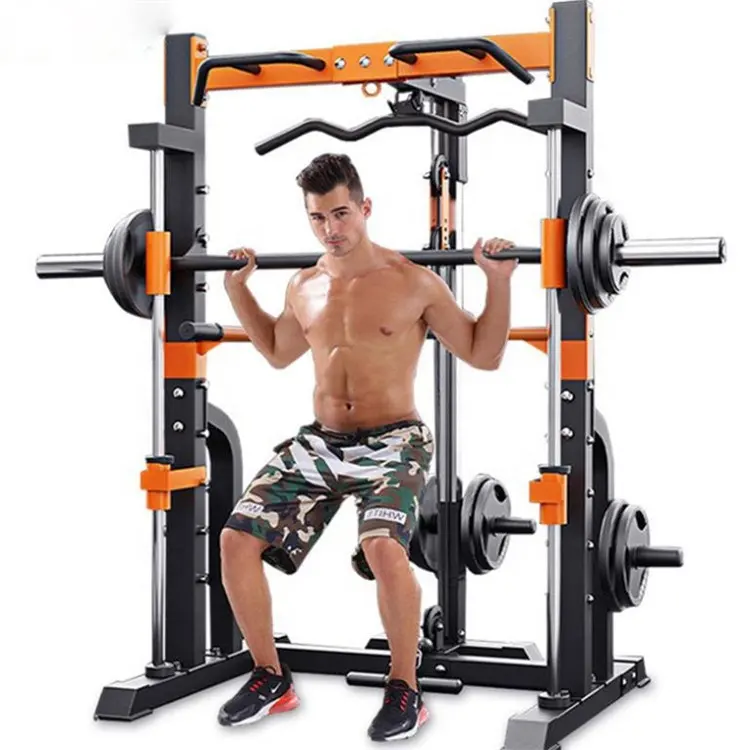 Kylinfit Professionele Thuisgebruik Fitnessapparatuur Bankdrukken Multi-Functionele 3d Smith Machine Gym Squat Rack