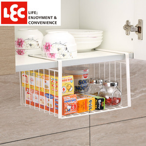 LEC Kitchen Cabinet Organizer 2 Tier <b>Wire</b> <b>Rack</b> Storage <b>Shelf</b> For Dishware And Utensils - Product Image 5