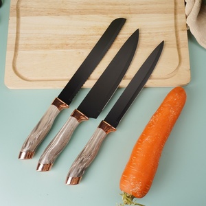 Ensemble de couteaux de cuisine en acier inoxydable en gros, couteau de chef, ciseaux de cuisine avec support, ensemble de couteaux de cuisine - Product Image 6