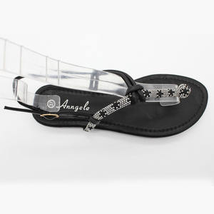 Niñas <span class=keywords><strong>flamenco</strong></span> diamante Fancy Women Strappy Luxury Jeweled Sandalias planas <span class=keywords><strong>Zapatos</strong></span> de diamantes de imitación - Product Image 3
