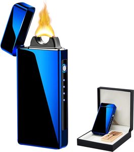Encendedor de arco a prueba de viento recargable pulso Dual USB encendedores encendedor de cigarros eléctrico portátil para viajes al aire libre personalizado - Product Image 2