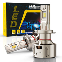 Ampoules de phares LED H4 pour voiture, haute puissance 130W, super lumineuses 24000 lumens, double faisceau 9004, longue durée de vie, phare automobile