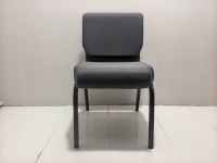 Sillas de Iglesia con Estructura de Acero Interlock y Cubierta de Tela, Apilables, para Auditorio, Teatro, Púlpito, Muebles de Asientos, Venta Directa de Fábrica