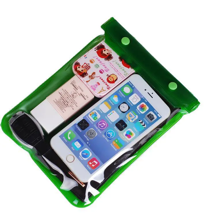 Universal Clear smartphone reusable waterproof pvc touch mobile phone bag cases for swimming Diving Underwater