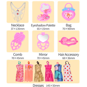 Accessorio per vestiti per bambole da 11 pollici in plastica solida elegante per vestire i modelli di bambole mobili per bambine - Product Image 6