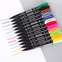 Deli S571 Stylo marqueur 12 couleurs à double extrémité, adapté à la prise de notes et au dessin artistique.