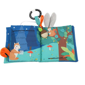 Miroir interactif pour le temps sur le ventre, <span class=keywords><strong>livre</strong></span> <span class=keywords><strong>de</strong></span> <span class=keywords><strong>la</strong></span> <span class=keywords><strong>jungle</strong></span>, animaux, jouets en peluche pour bébés avec des anneaux <span class=keywords><strong>de</strong></span> dentition - Product Image 5