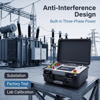 Testeur de rapport de transfert de transformateur haute précision, précision de classe 0.2, résolution 0.0001, calibre de calibration /USB IP55