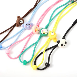Chaîne de <span class=keywords><strong>lunettes</strong></span> <span class=keywords><strong>élastique</strong></span> colorée de lanière anti-perte de PVC d'animal de dessin animé mignon <span class=keywords><strong>pour</strong></span> les <span class=keywords><strong>lunettes</strong></span> pendantes de cou des enfants - Product Image 6
