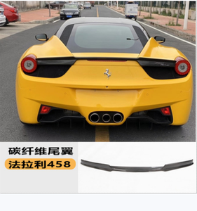 Aileron arrière en fibre de carbone de type <span class=keywords><strong>vortex</strong></span> pour Ferrari 458 Stabilisateur arrière Diffuseur arrière Kit carrosserie - Product Image 5