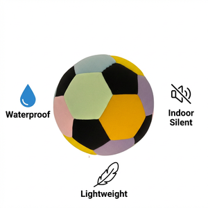 Pallone da <span class=keywords><strong>Calcio</strong></span> in Neoprene Morbido Taglia 4 Personalizzabile, Impermeabile, Silenzioso per Allenamento Indoor, Spiaggia, Prato, <span class=keywords><strong>Calcio</strong></span> per Bambini - Product Image 1