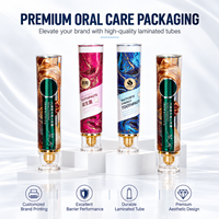 Tube de dentifrice personnalisé en aluminium et plastique, emballage cosmétique laminé, bouchon à vis, impression UV, 12,7-35 mm