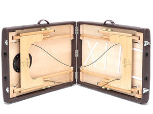 Table de massage multifonctionnelle portable haut de gamme avec hauteur réglable, lit de massage de salon pliable, lit de massage en bois - Product Image 4