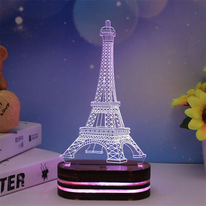 Led Night Light idee regalo decorazione lampada 3d matrimonio ragazze camera da letto cuori forma luce per unico - Product Image 5