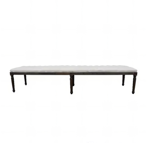 कस्टम प्राचीन फ्रेंच शैली बटन टफ्टेड बिस्तर अंत बेंच नवीनतम पारंपरिक डिजाइन - Product Image 2