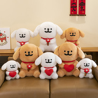 Boneka Anjing Lucu Lintas Negara, Boneka Anak Anjing, Hadiah Valentine, Boneka Mawar, Hadiah Ulang Tahun Anak Perempuan, Grosir